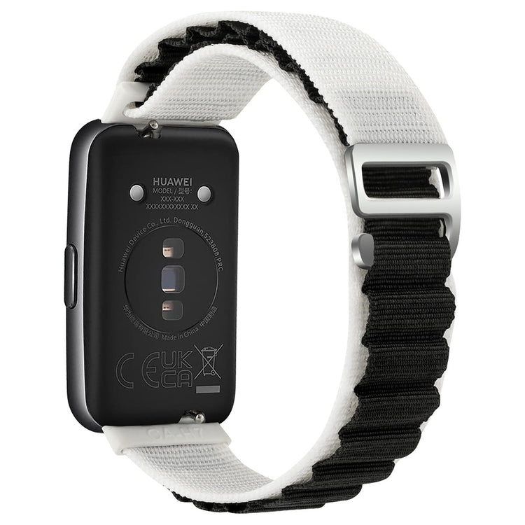 Super Nydelig Nylon Rem passer til Huawei Band 7 - Hvid#serie_7