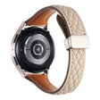 Samsung Galaxy Watch6 Classic / Watch6 Watch Strap 20mm Folding Buckle Genuine Cow Leather Band - Starlight