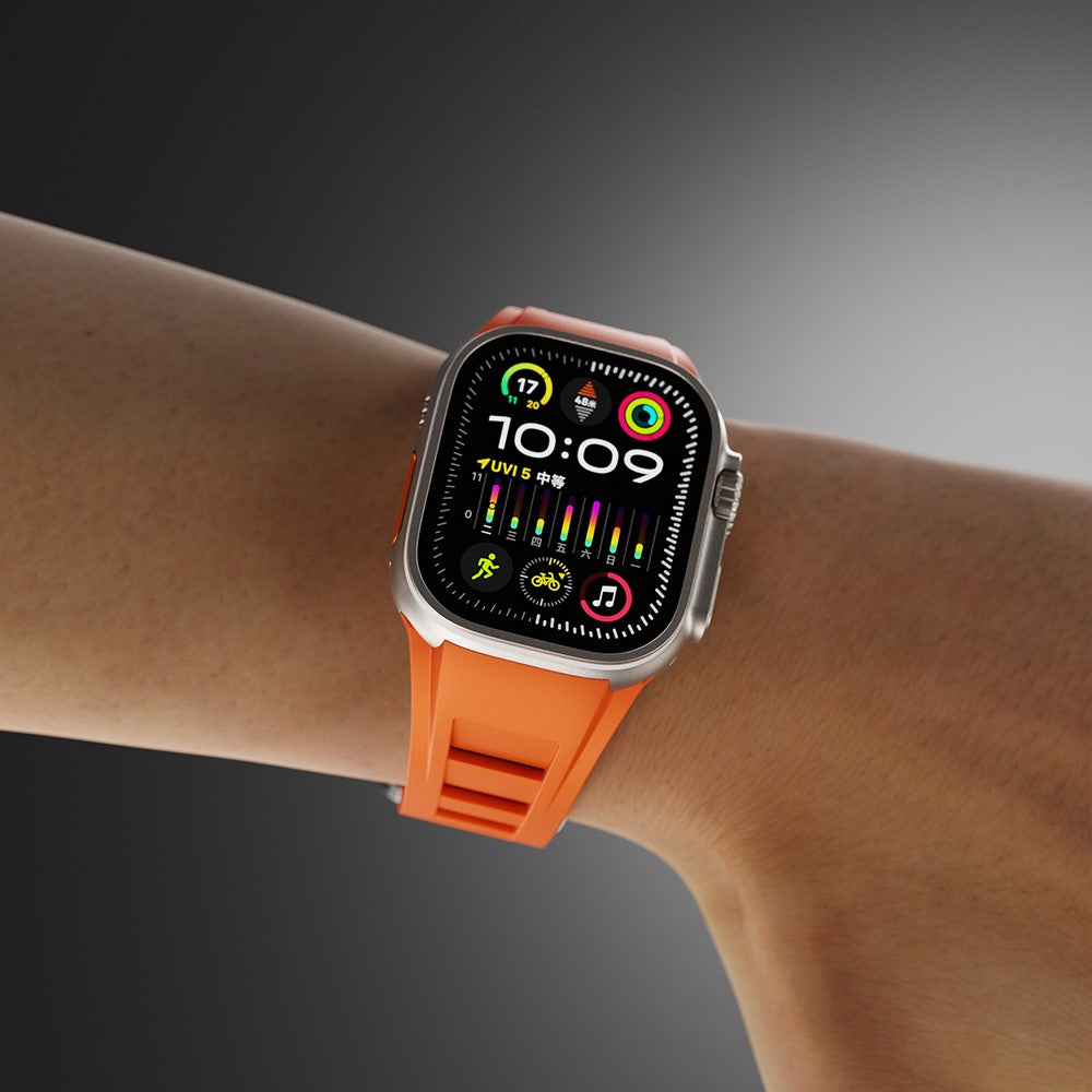 Delightful Apple Smartwatch Silicone Universel Strap - Orange#serie_4