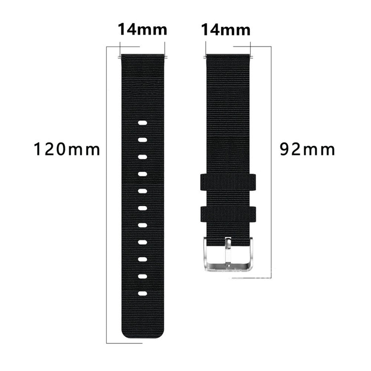 Mega Fashionable Garmin Lily 2 Nylon Strap - Black#serie_1