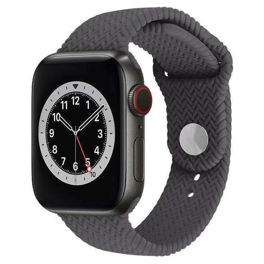 Super Stylish Apple Smartwatch Silicone Universel Strap - Silver#serie_7