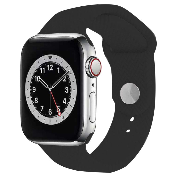 Mega Comfortable Apple Smartwatch Silicone Universel Strap - Black#serie_1