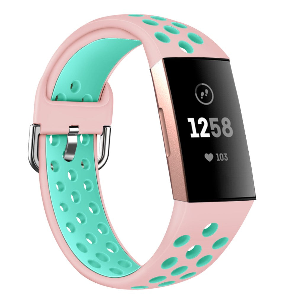 Fitbit Charge 3 / Fitbit Charge 4 Silicone Universel Strap - Pink#serie_4