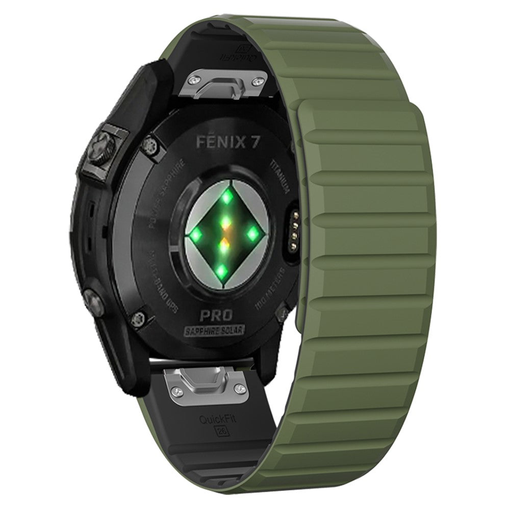 Super Durable Garmin Smartwatch Silicone Universel Strap - Green#serie_6