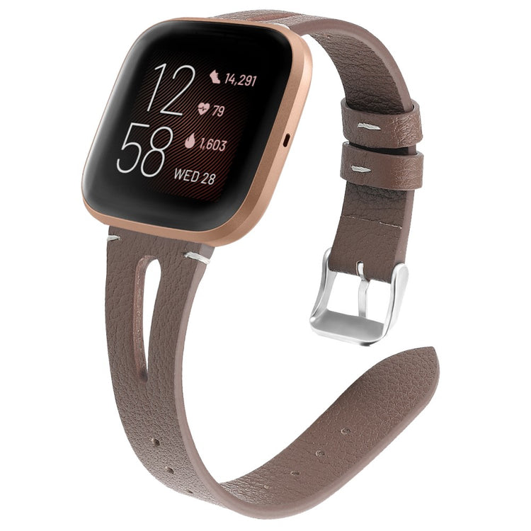 Mega Fashionable Fitbit Versa 3 Genuine Leather Strap - Pink#serie_3