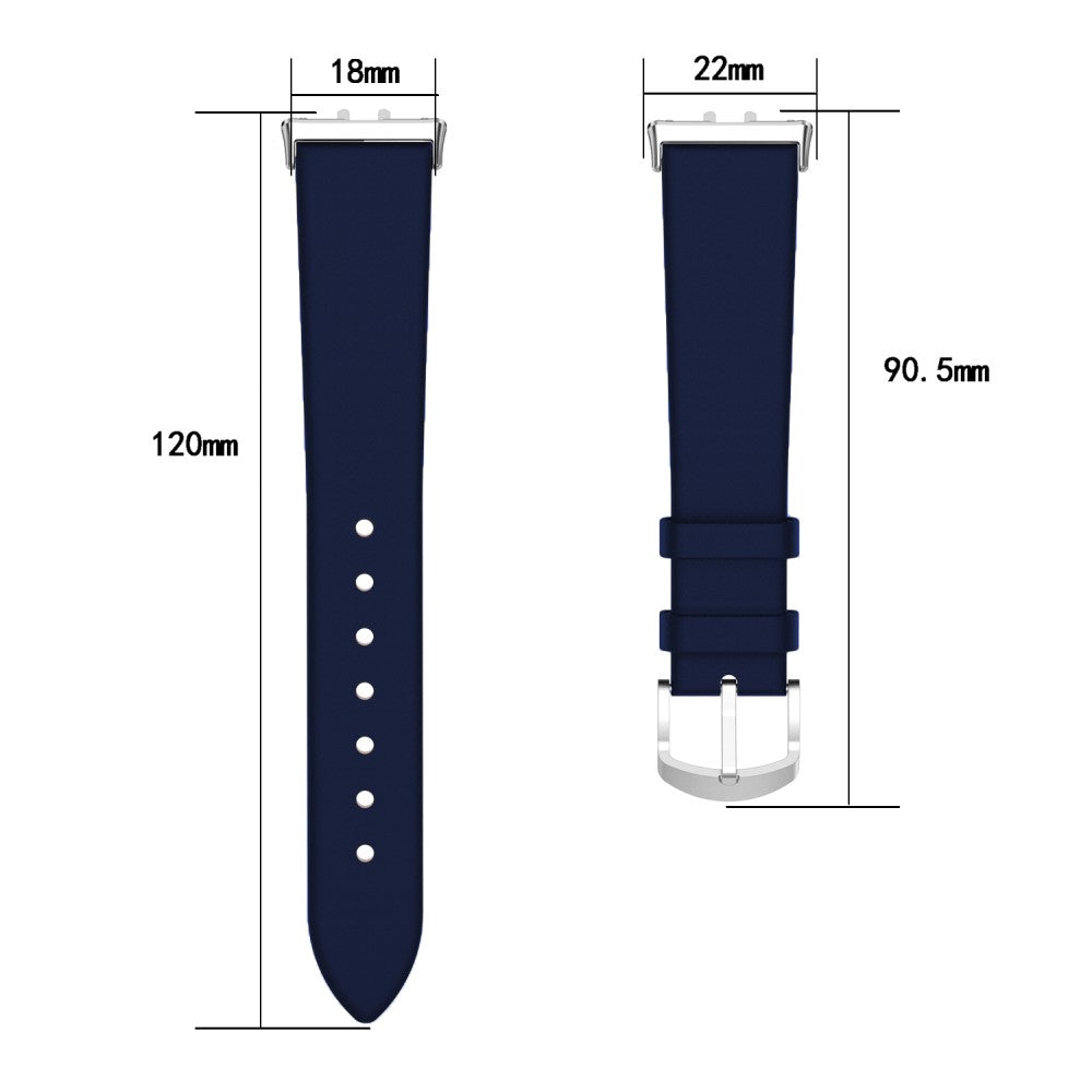 Samsung Galaxy Fit3 SM-R390 Replacement Wrist Band Adjustable Leather Watch Strap - Dark Blue#serie_1