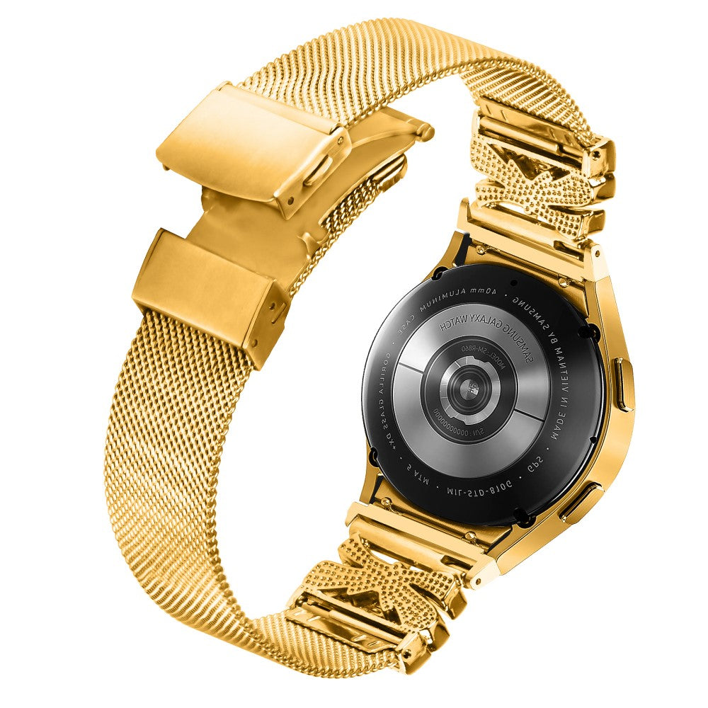 Incredibly Durable Samsung Smartwatch Metal Universel Strap - Gold#serie_1