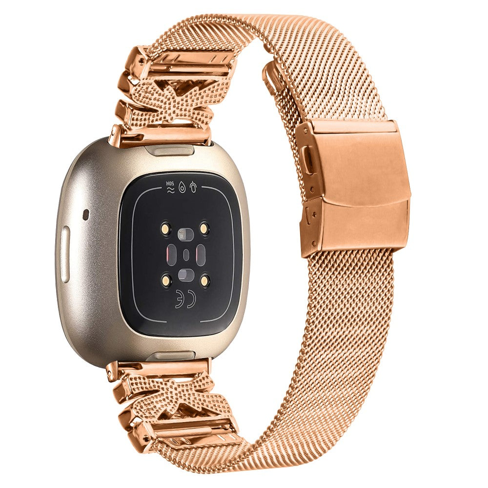 Sweet Fitbit Versa 4 / Fitbit Sense 2 Metal Universel Strap - Pink#serie_2