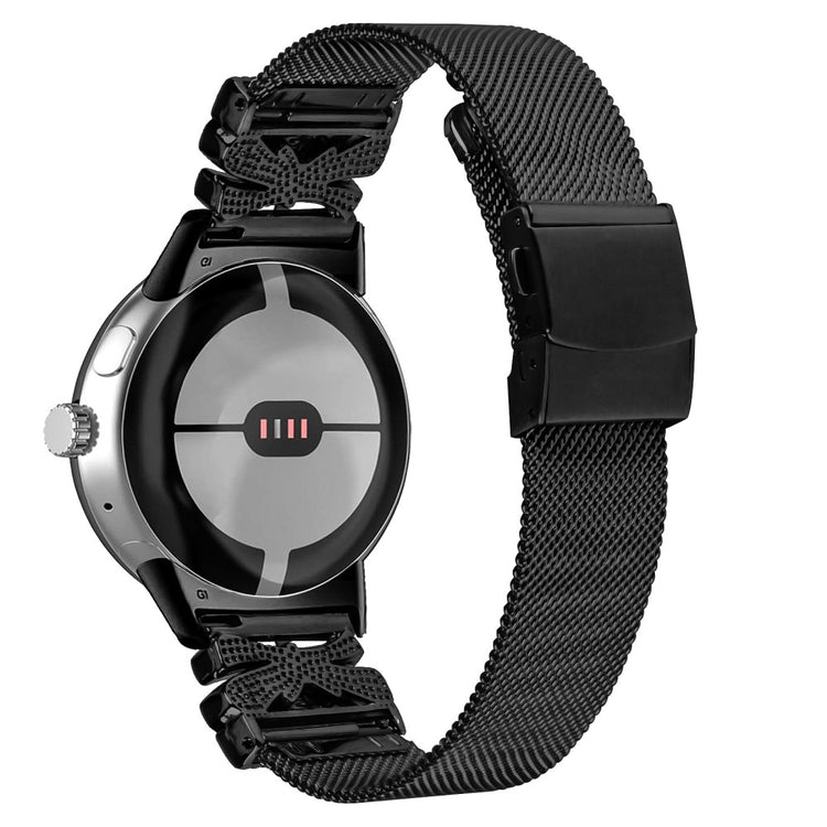 Google Pixel Watch / Google Pixel Watch 2 Metal Universel Strap - Black#serie_035