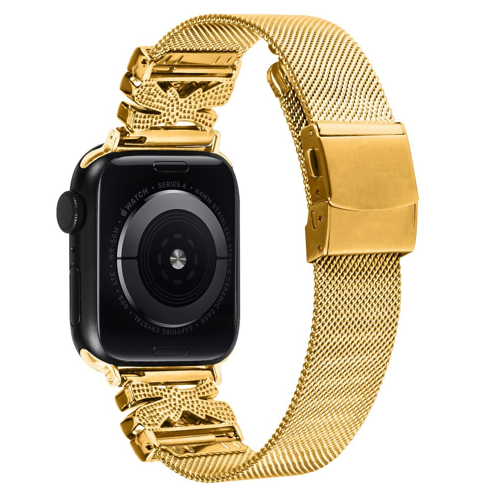 Great Apple Smartwatch Metal And Rhinestone Universel Strap - Gold#serie_1