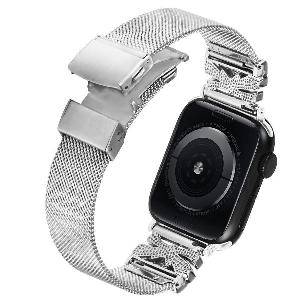 Absolutely Tough Apple Smartwatch Metal Universel Strap - Silver#serie_335