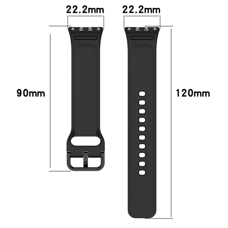 Super Pleasant Samsung Galaxy Fit 3 Silicone Strap - Black#serie_1