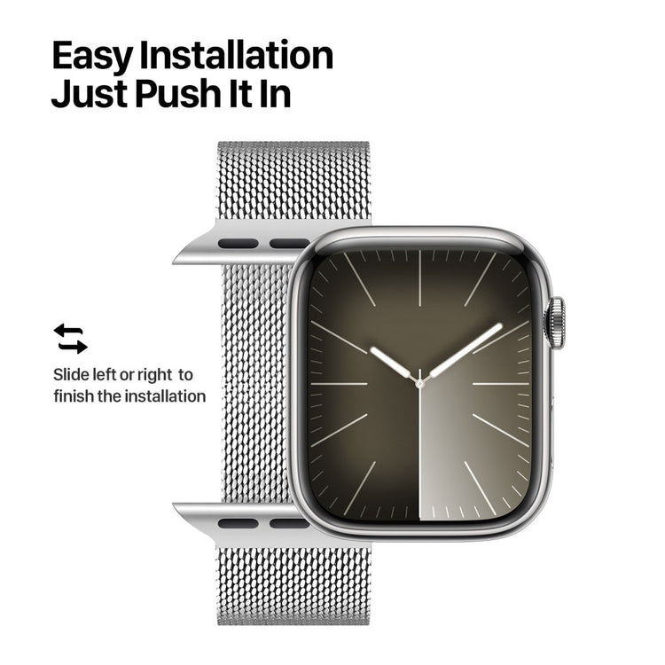 Very Elegant Apple Smartwatch Metal Universel Strap - Silver#serie_4