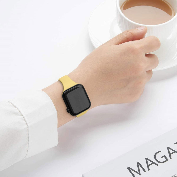 Wonderful Apple Smartwatch Silicone Universel Strap - Yellow#serie_5