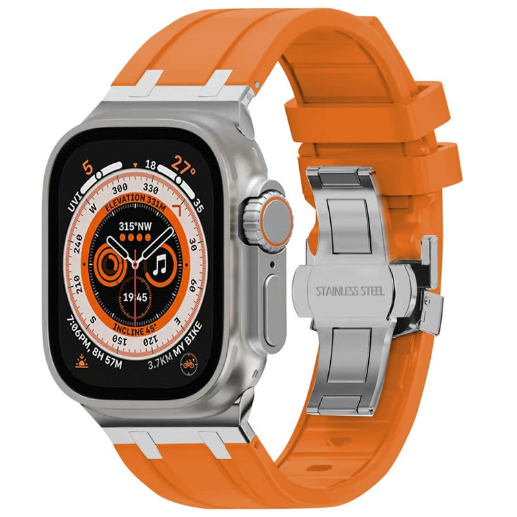 Super Good Apple Smartwatch Silicone Universel Strap - Orange#serie_2