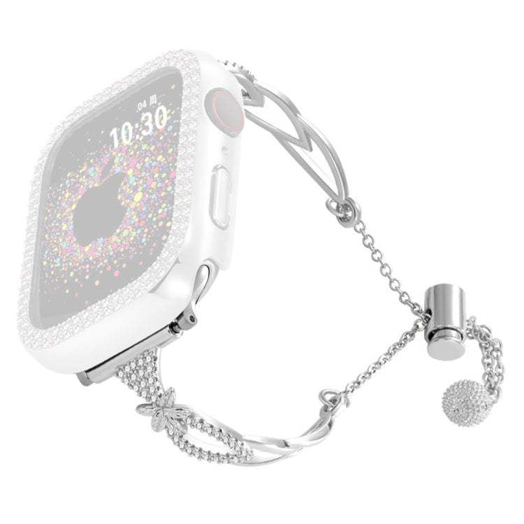 Super Agreeable Apple Smartwatch Rhinestone Universel Strap - Silver#serie_4