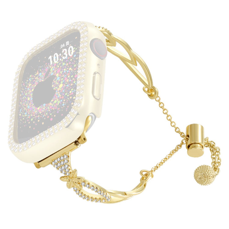 Super Reliable Apple Smartwatch Rhinestone Universel Strap - Gold#serie_2