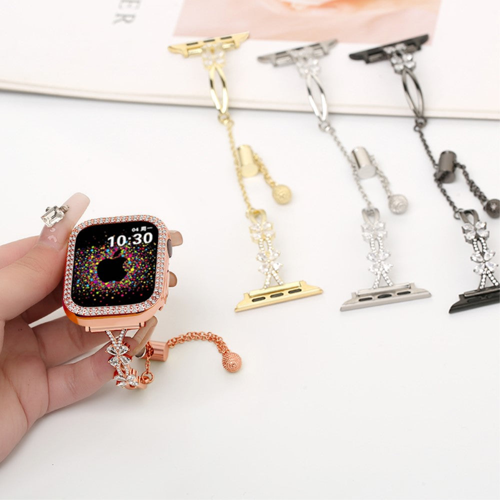 Super Sweet Apple Smartwatch Rhinestone Universel Strap - Pink#serie_3