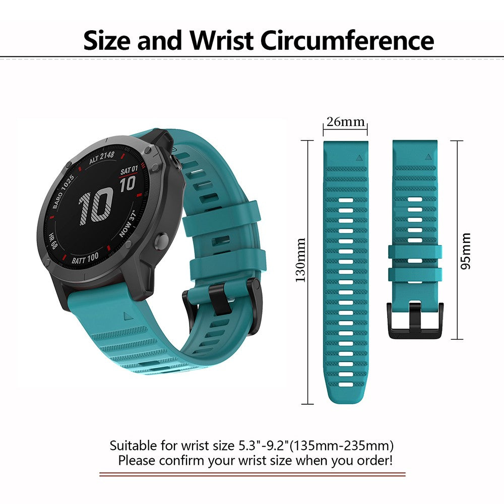 Really Beautiful Garmin Smartwatch Silicone Universel Strap - Blue#serie_3