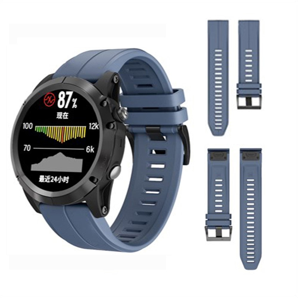 Very Stylish Garmin Smartwatch Silicone Universel Strap - Blue#serie_4