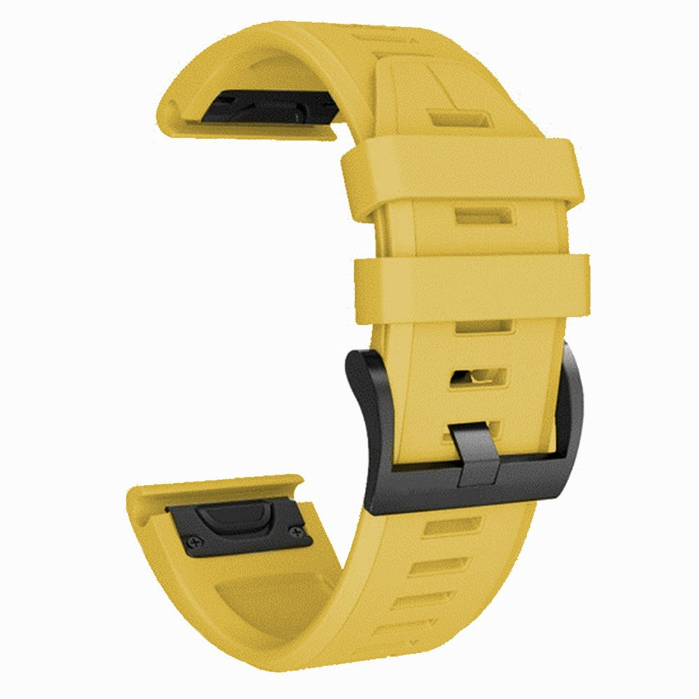 Very Stylish Garmin Smartwatch Silicone Universel Strap - Yellow#serie_6