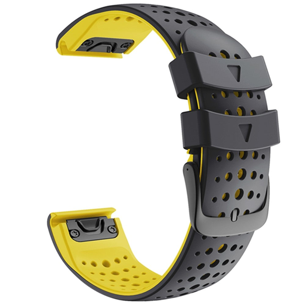 Super Stylish Garmin Smartwatch Silicone Universel Strap - Yellow#serie_1