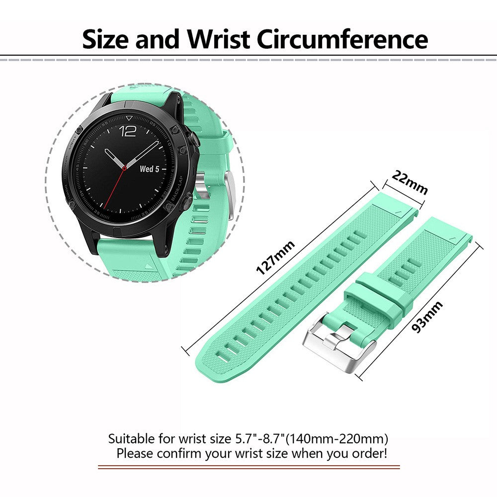 Very Pleasant Garmin Smartwatch Silicone Universel Strap - Green#serie_10