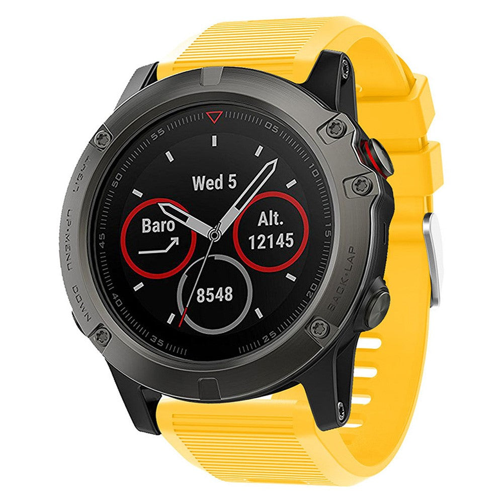 Cool Garmin Smartwatch Silicone Universel Strap - Yellow#serie_6