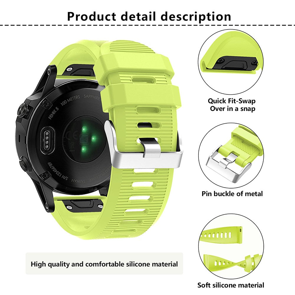 Cool Garmin Smartwatch Silicone Universel Strap - Green#serie_10