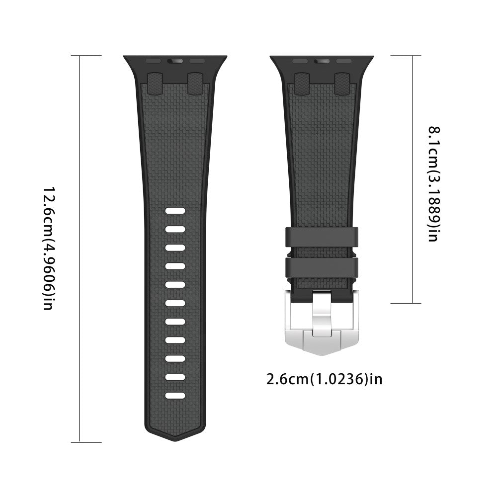 Very Fashionable Apple Smartwatch Silicone Universel Strap - Silver#serie_5