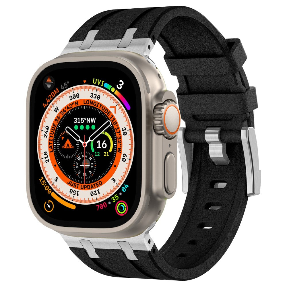 Comfortable Apple Smartwatch Silicone Universel Strap - Black#serie_11