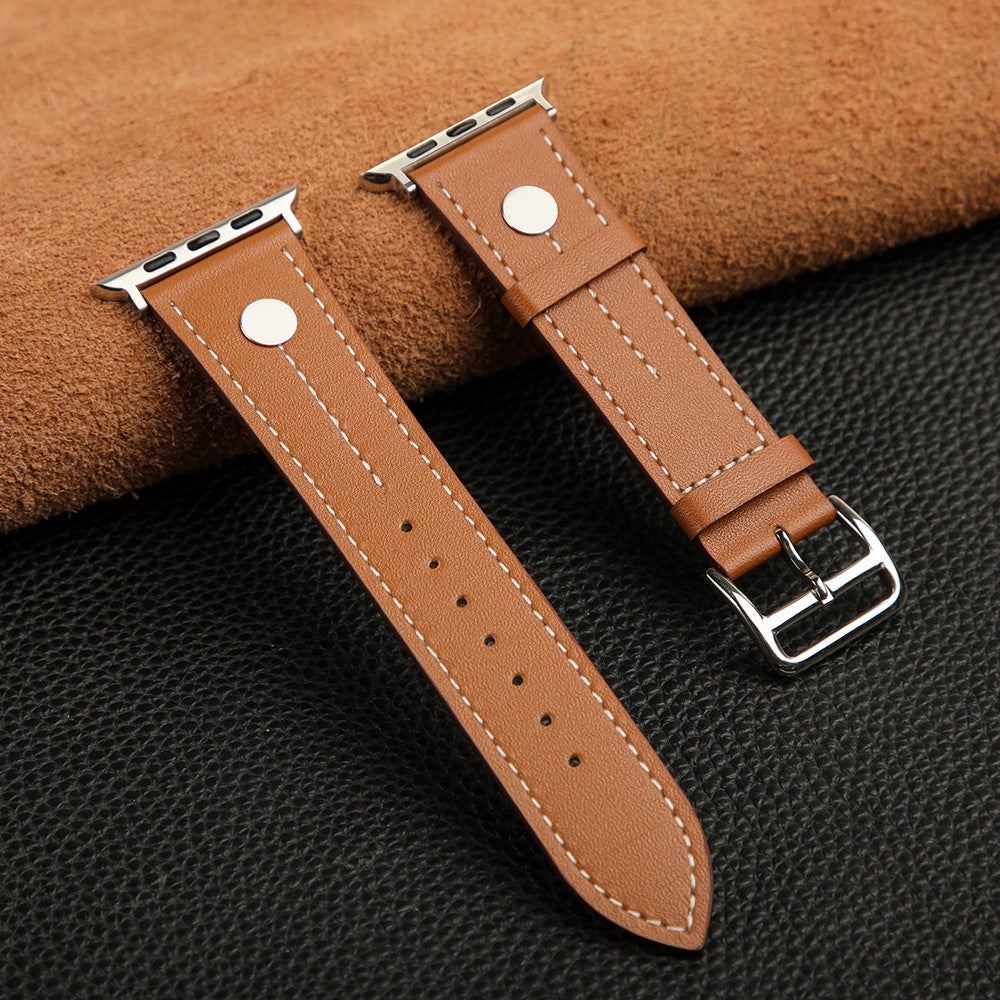 Excellent Apple Smartwatch Genuine Leather Universel Strap - Brown#serie_1