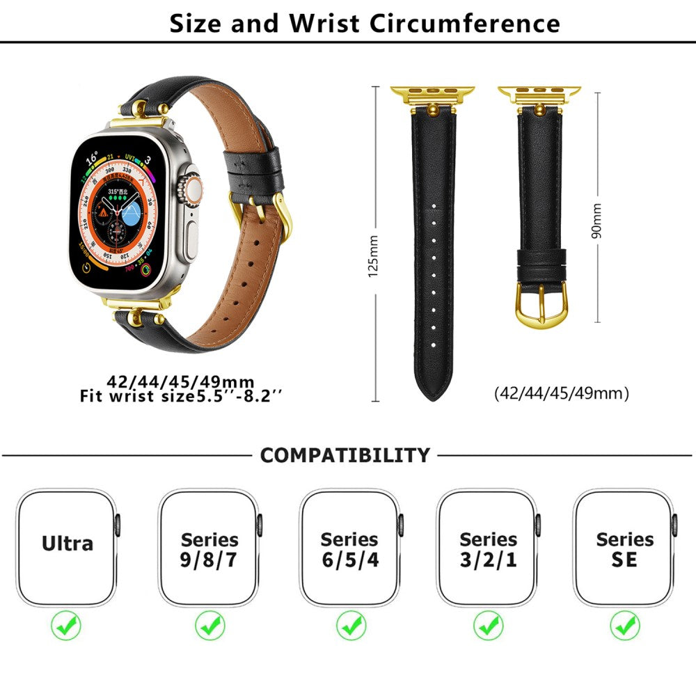 Superb Apple Smartwatch Pu Leather Universel Strap - Brown#serie_6