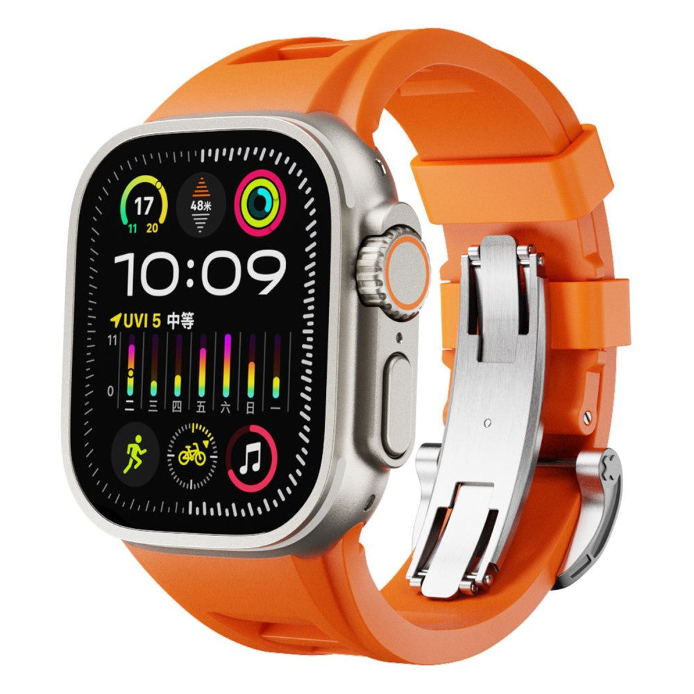 Remarkably Tough Apple Smartwatch Silicone Universel Strap - Orange#serie_1