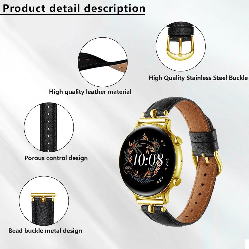 Samsung Galaxy Watch 5 Pro / Samsung Galaxy Watch 6 Classic (47mm) Genuine Leather Universel Strap - Brown#serie_4