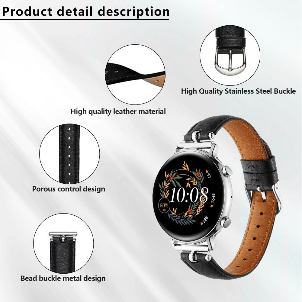 Samsung Galaxy Watch 5 Pro / Samsung Galaxy Watch 6 Classic (47mm) Genuine Leather Universel Strap - Brown#serie_11