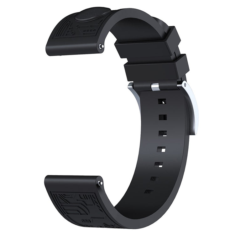 Mega Fantastic Smartwatch Silicone Universel Strap - Black#serie_1