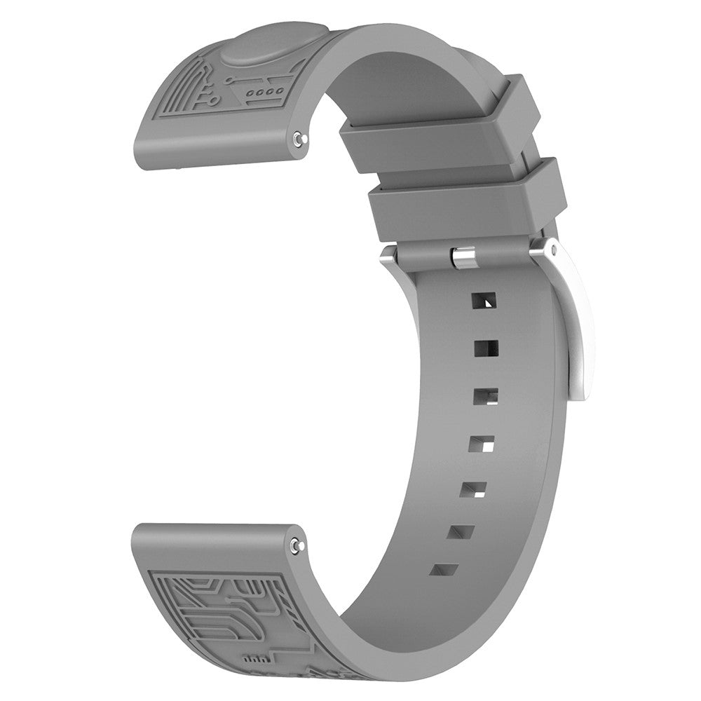 Tough Smartwatch Silicone Universel Strap - Silver#serie_5