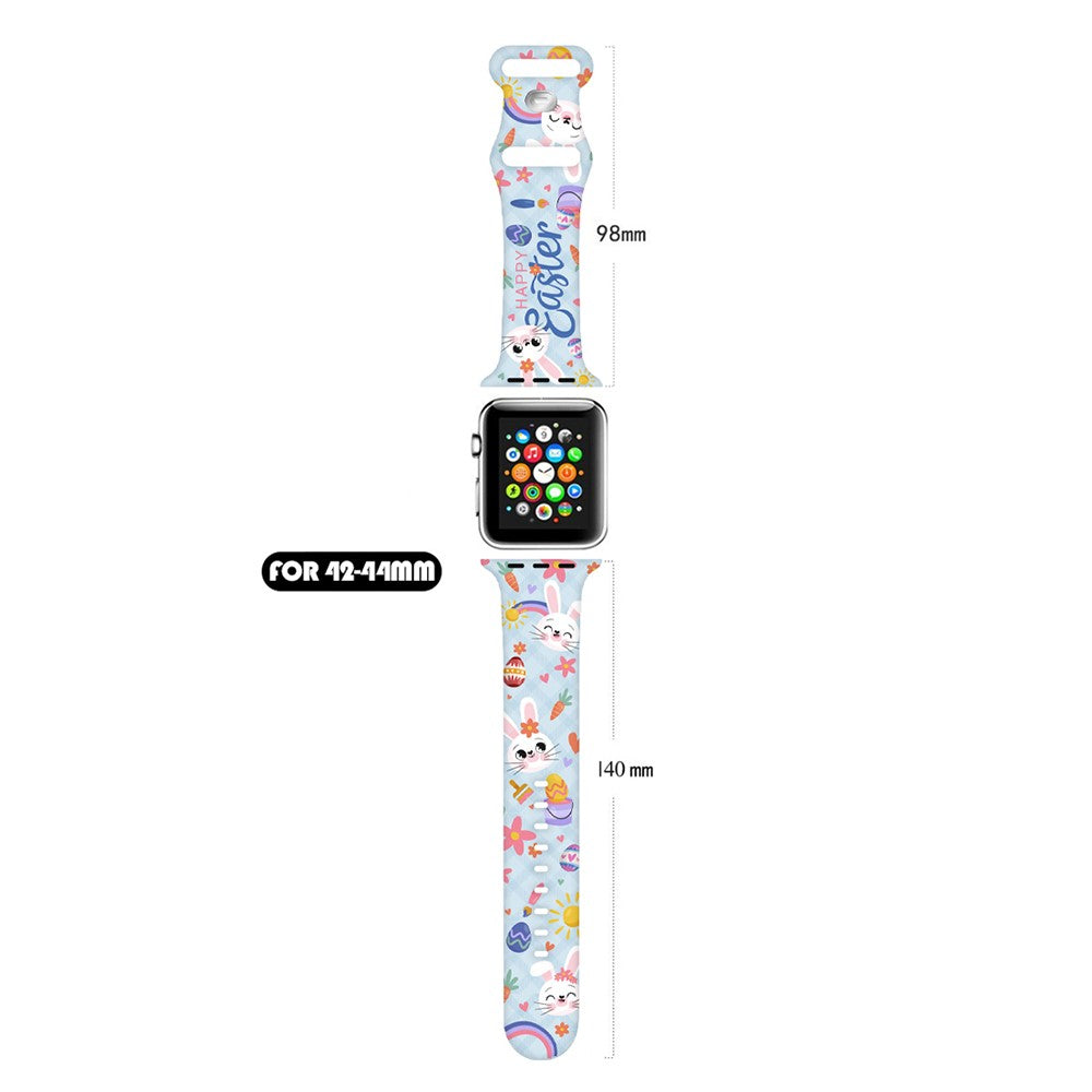 Very Fashionable Apple Smartwatch Silicone Universel Strap - Blue#serie_1