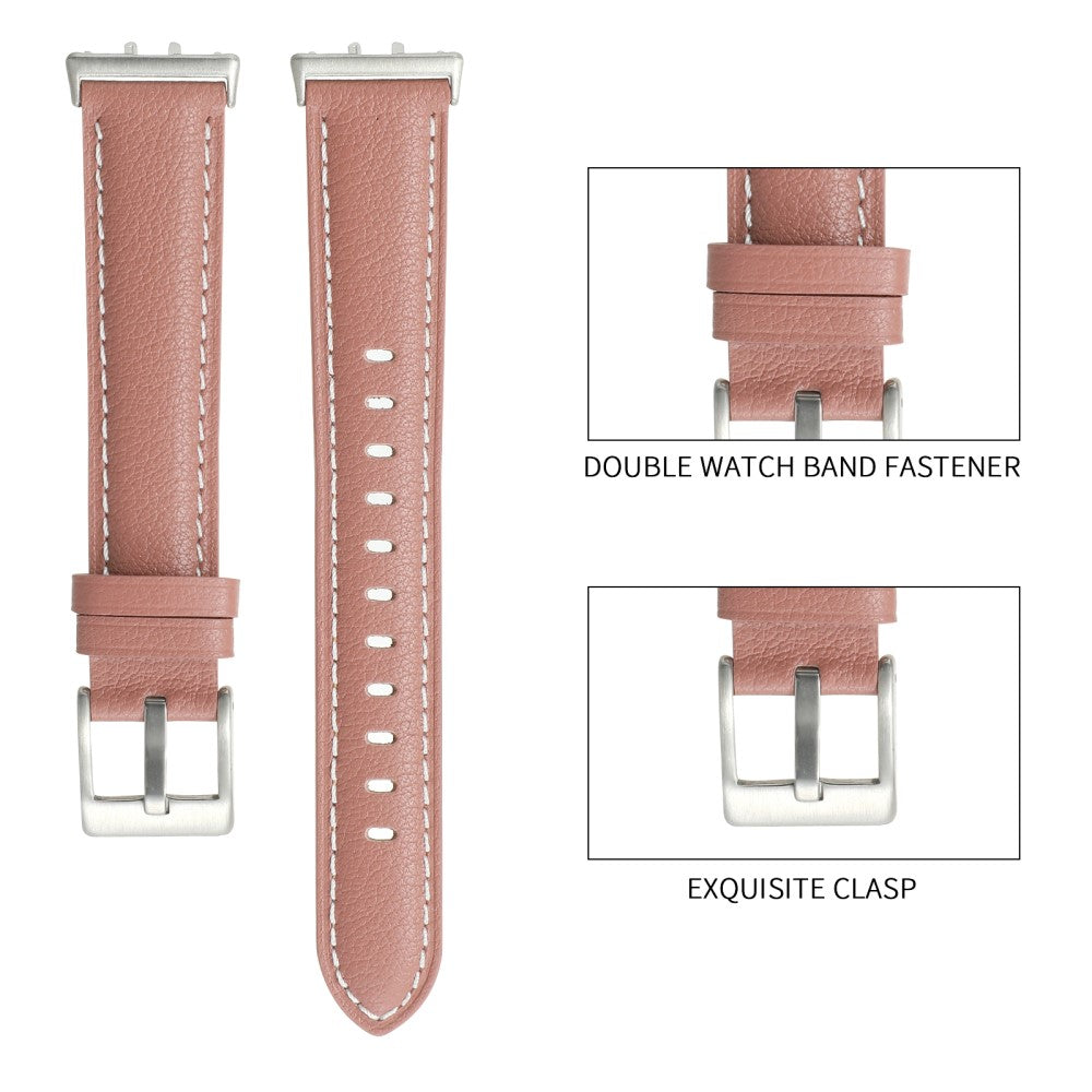 For Samsung Galaxy Fit3 Watch Band Cowhide Leather Strap Replacement - Grey#serie_11