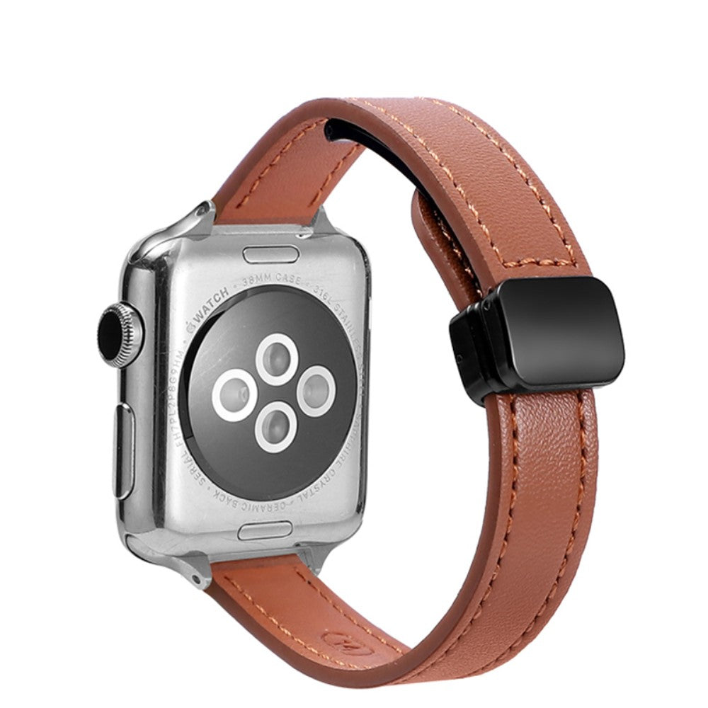 Strong Apple Smartwatch Pu Leather Universel Strap - Brown#serie_3