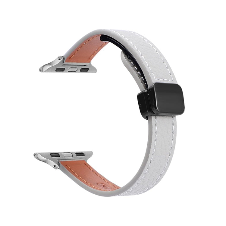 Mega Delightful Apple Smartwatch Pu Leather Universel Strap - Silver#serie_5