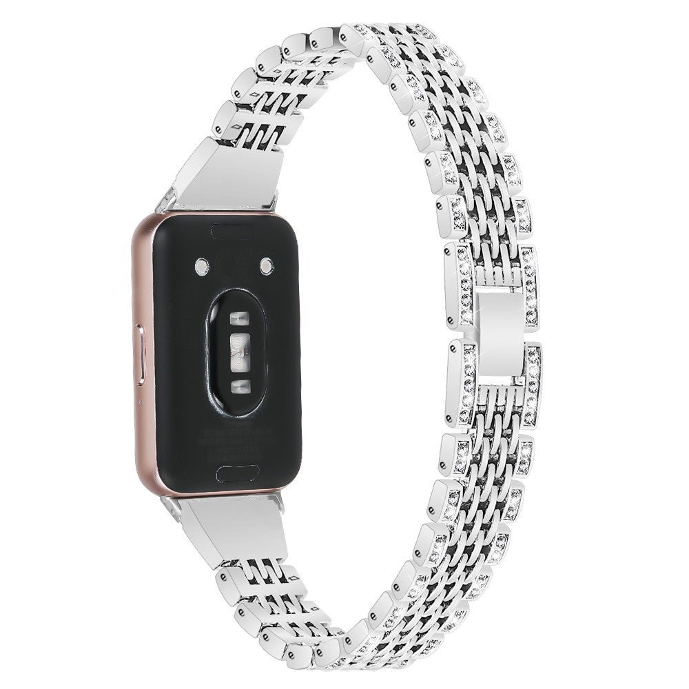 Absolutely Reliable Samsung Galaxy Fit 3 Rhinestone Strap - Silver#serie_3