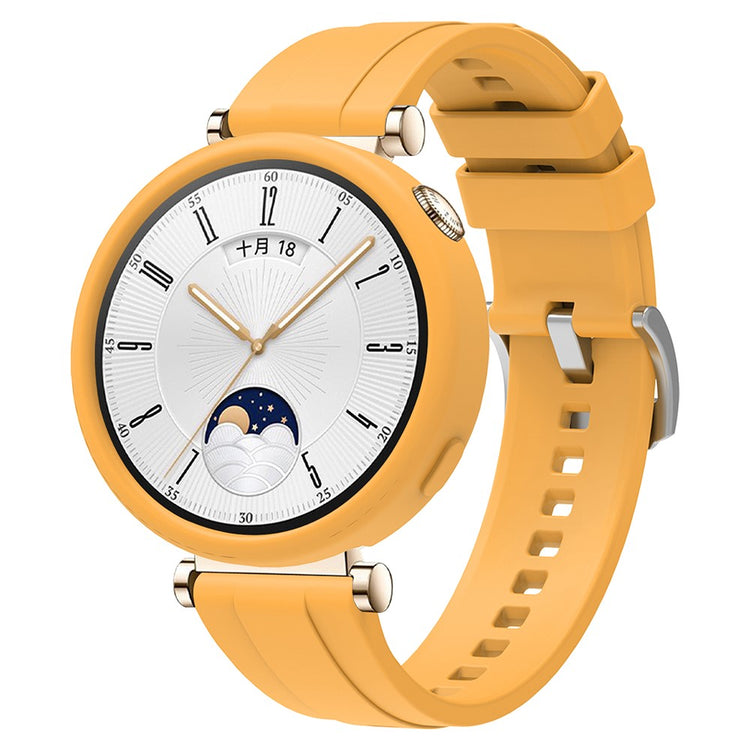 Absolutely Agreeable Huawei Watch GT 4 41mm Silicone Strap - Yellow#serie_8