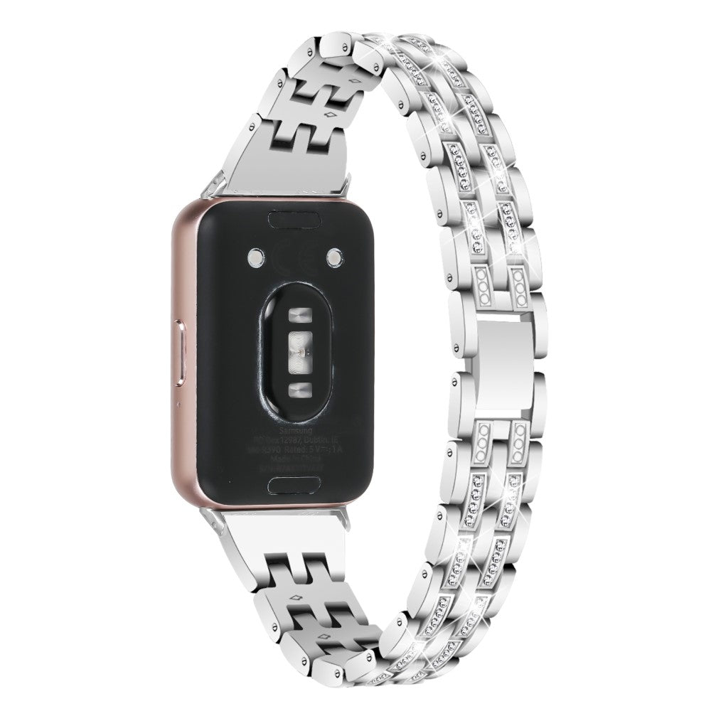 Very Fashionable Samsung Galaxy Fit 3 Rhinestone Strap - Silver#serie_6