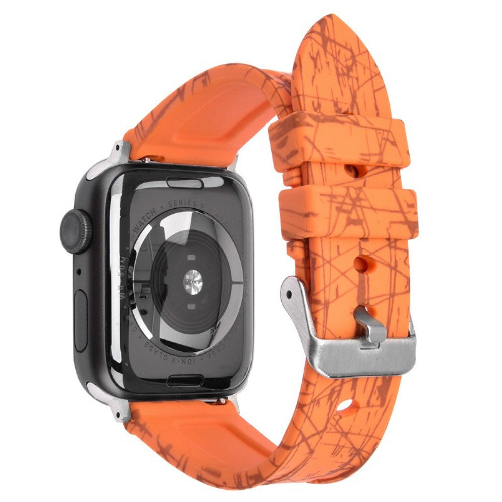 Super Stylish Apple Smartwatch Silicone Universel Strap - Orange#serie_10