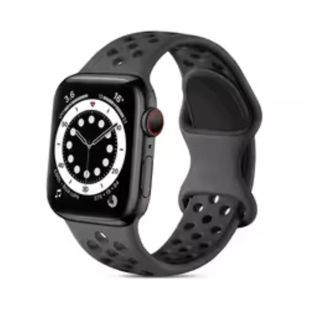 Really Cool Apple Smartwatch Silicone Universel Strap - Black#serie_15