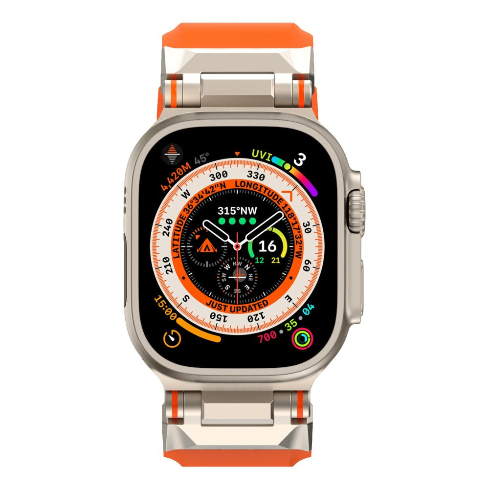 Cool Apple Smartwatch Silicone Universel Strap - Orange#serie_1