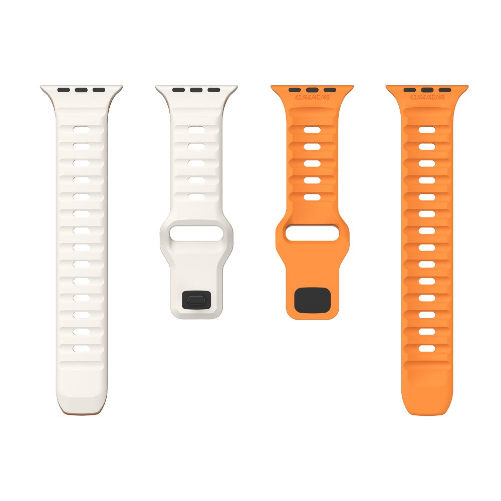 Tough Apple Smartwatch Silicone Universel Strap - Orange#serie_9