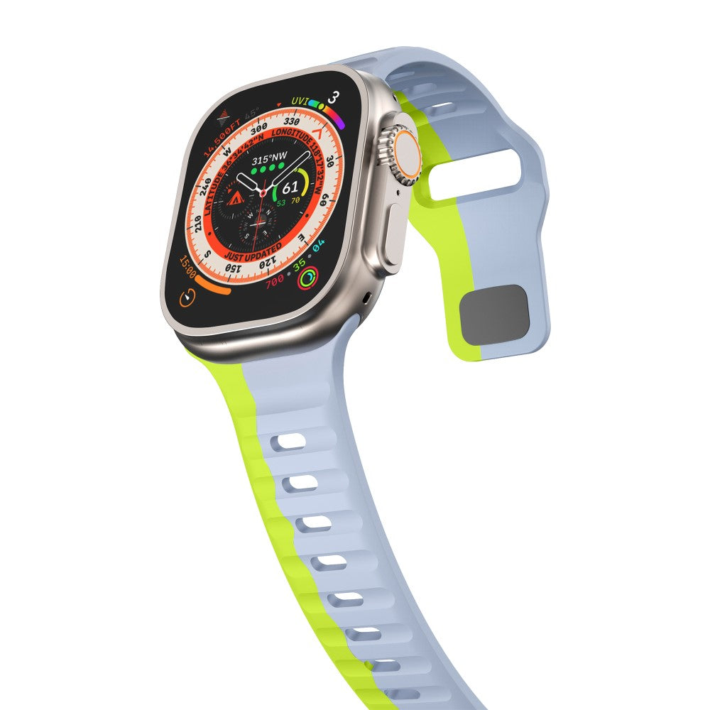 Tough Apple Smartwatch Silicone Universel Strap - Green#serie_12